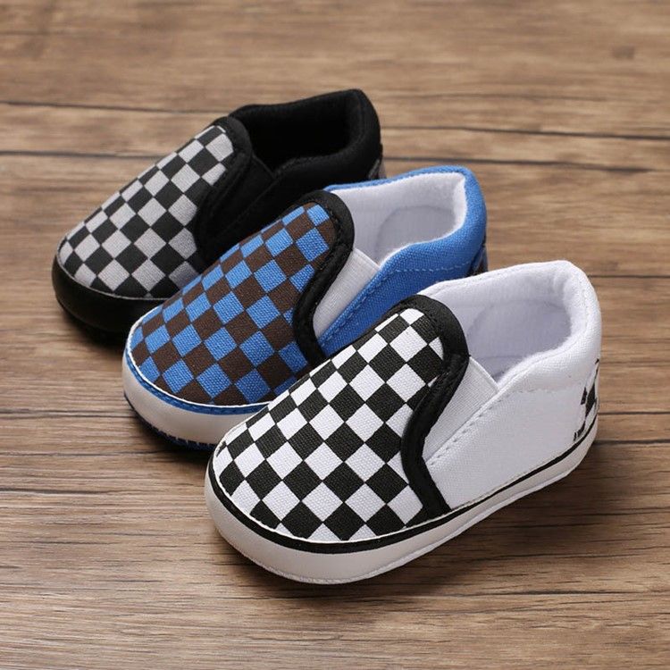 Plaid Slip-on Toddler Shoes