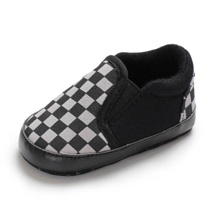 Plaid Slip-on Toddler Shoes