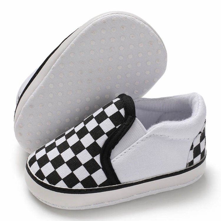 Plaid Slip-on Toddler Shoes