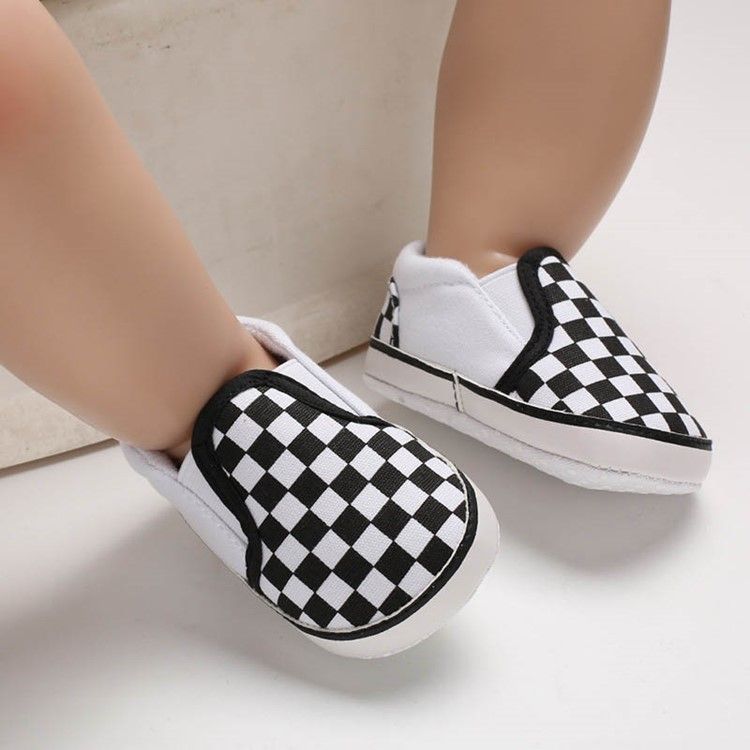 Plaid Slip-on Toddler Shoes