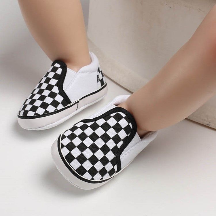 Plaid Slip-on Toddler Shoes