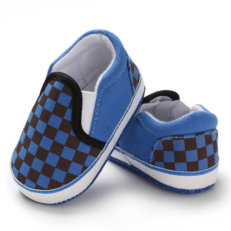 Plaid Slip-on Toddler Shoes