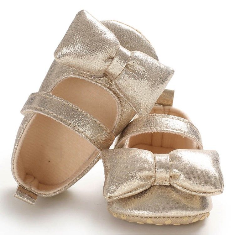 Plain Bowknot Toddler Shoes