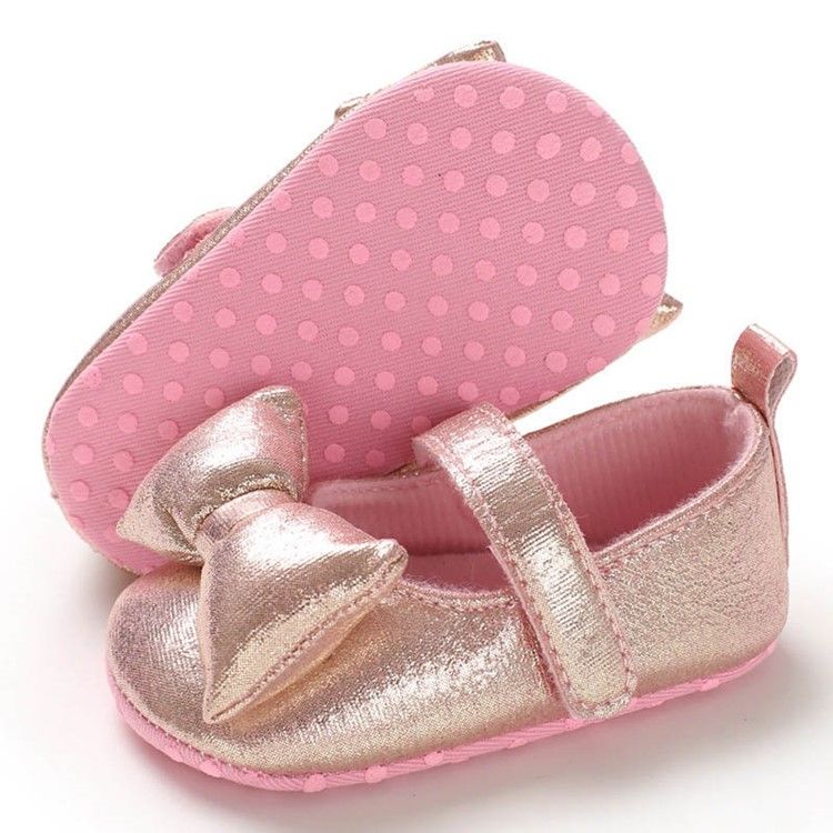 Plain Bowknot Toddler Shoes