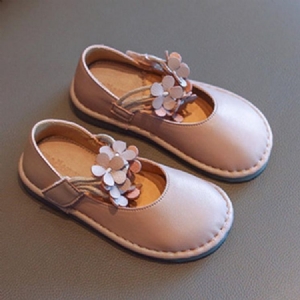 Plain Round Toe Fall Baby Princess Shoes