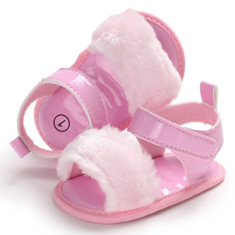 Plain Velcro Baby Girl Toddler Shoes