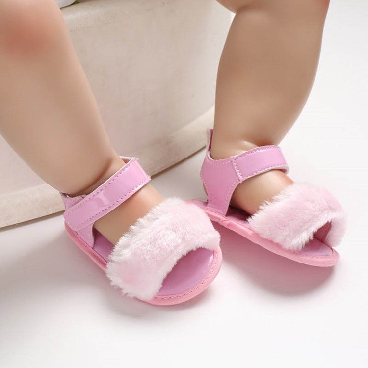 Plain Velcro Baby Girl Toddler Shoes