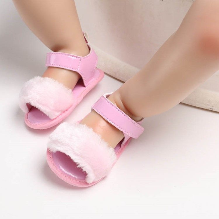 Plain Velcro Baby Girl Toddler Shoes