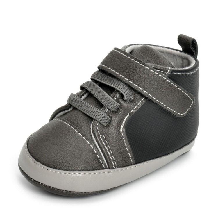 Pu Velcro Elastikbånd Toddler Shoes