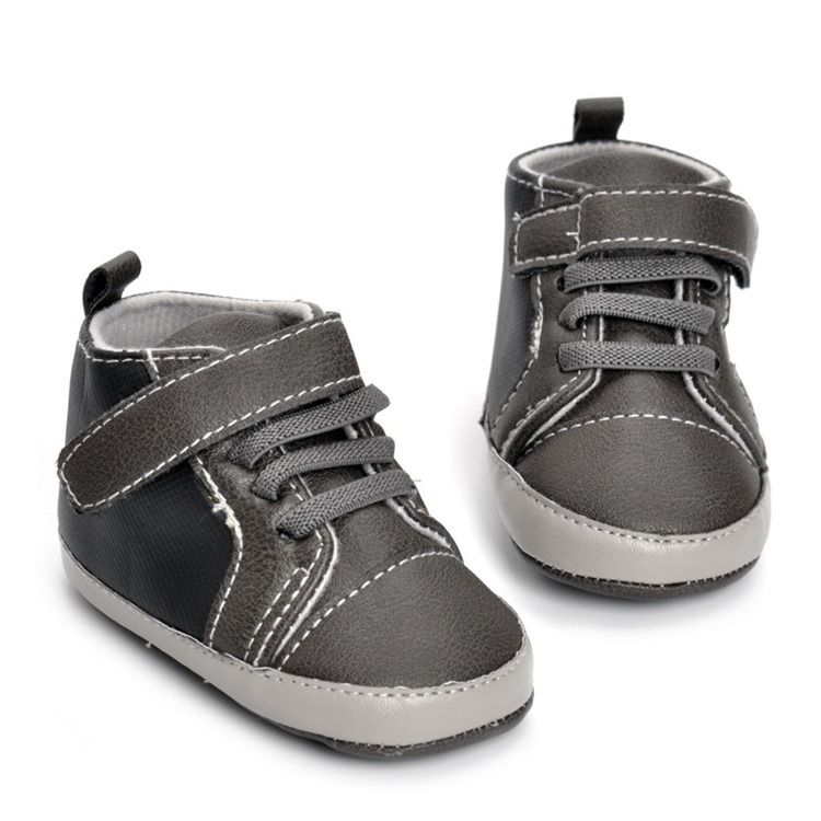 Pu Velcro Elastikbånd Toddler Shoes