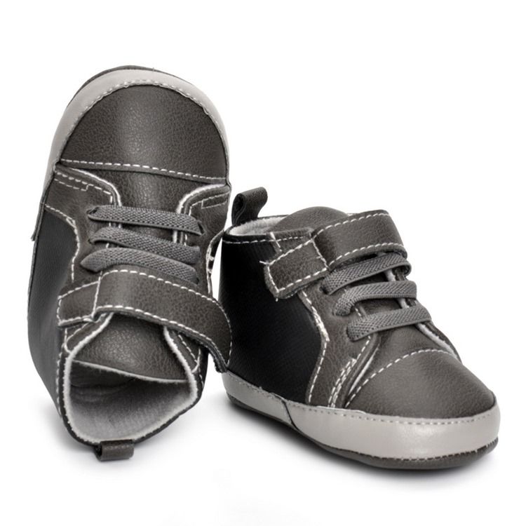 Pu Velcro Elastikbånd Toddler Shoes