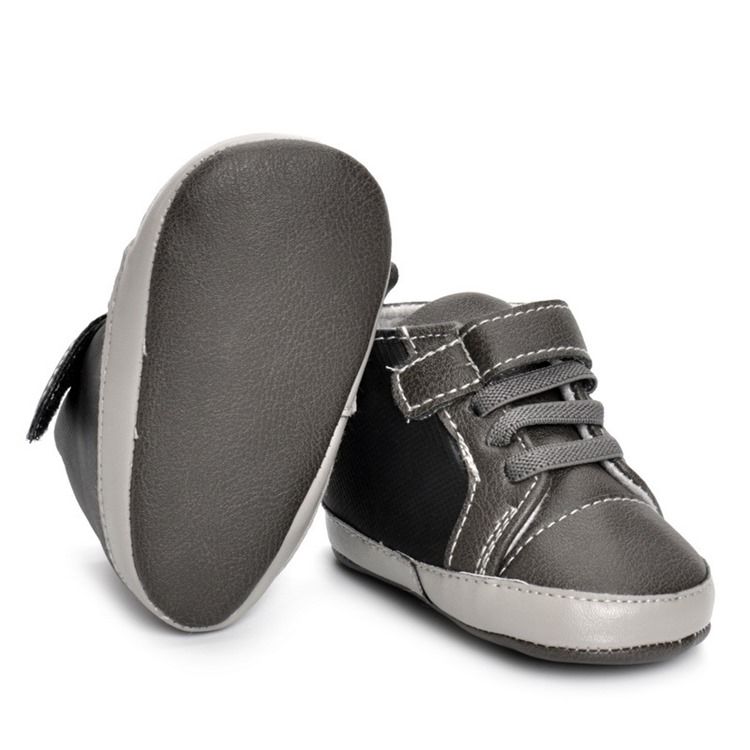 Pu Velcro Elastikbånd Toddler Shoes