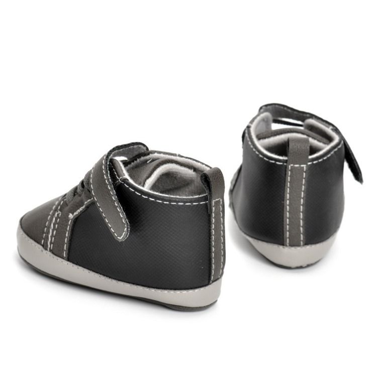 Pu Velcro Elastikbånd Toddler Shoes