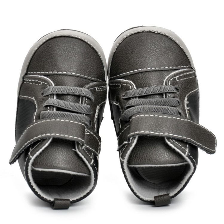 Pu Velcro Elastikbånd Toddler Shoes