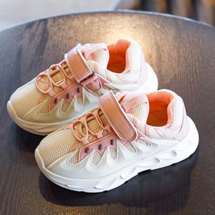 Sweet Patchwork Runde Tå Baby Sneakers