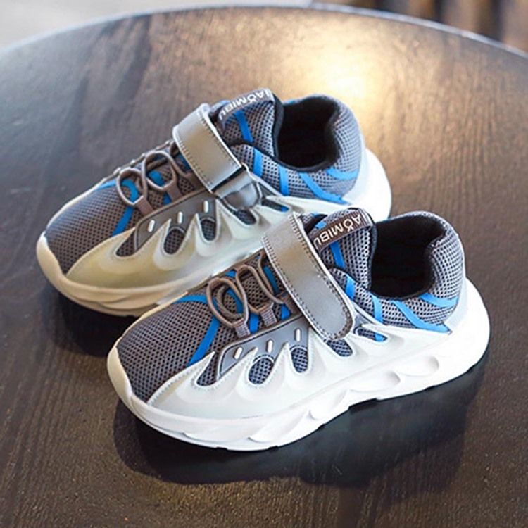 Sweet Patchwork Runde Tå Baby Sneakers