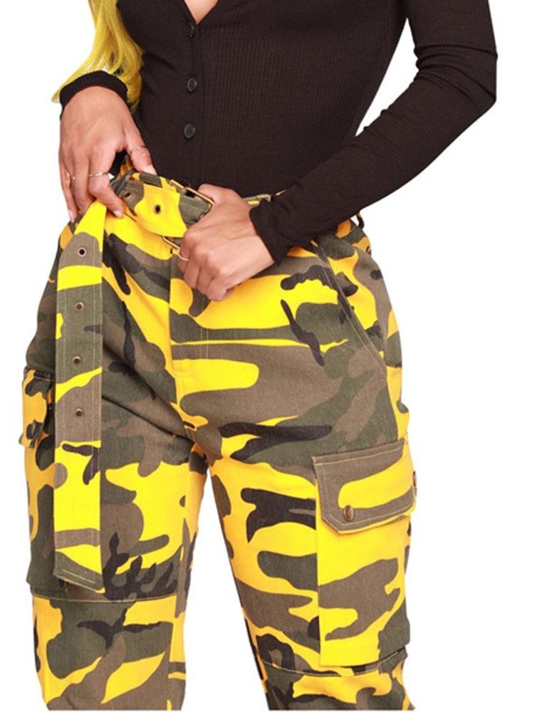 Camouflage Belt Women's Pants