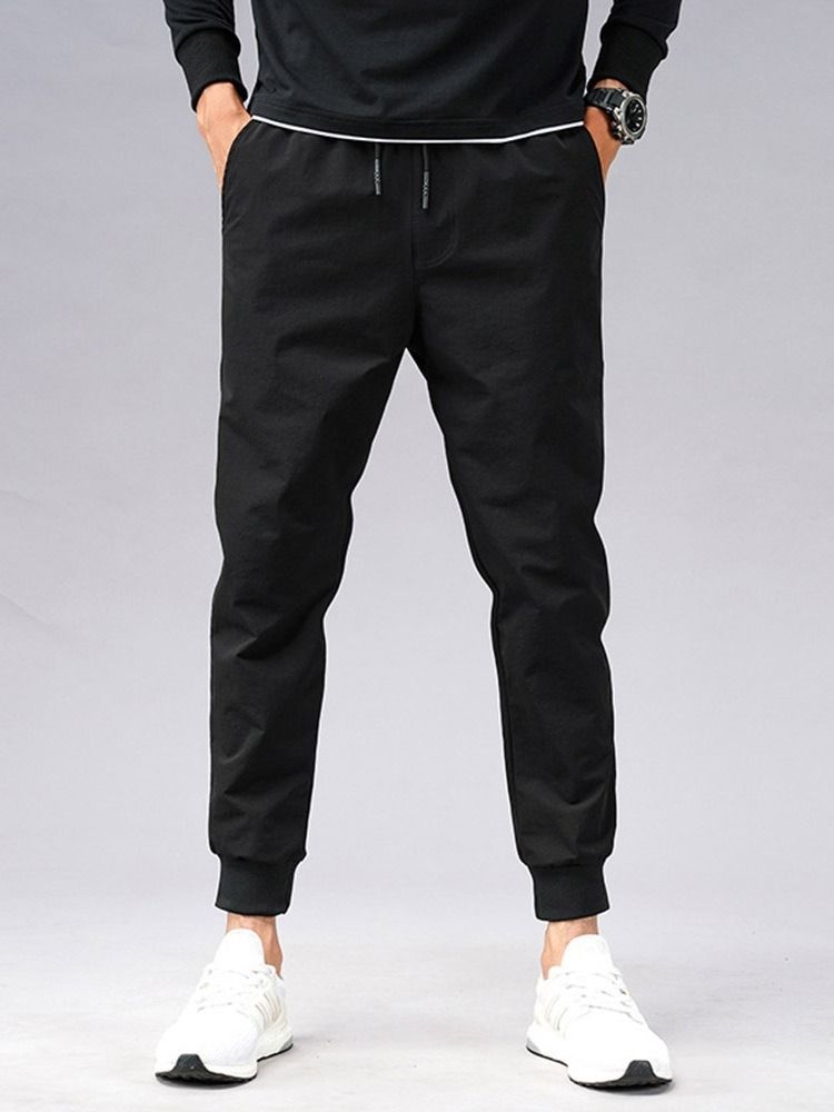 Harem Plain Low Waist Men's Casual Bukser