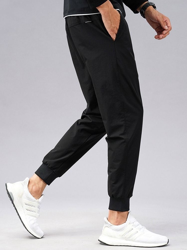 Harem Plain Low Waist Men's Casual Bukser