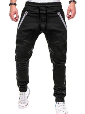 Print Camouflage Pencil Pants Lace-up Casual Men's Pants