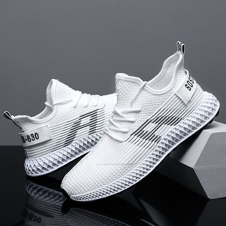 Mesh Letter Lace-up Herresneakers