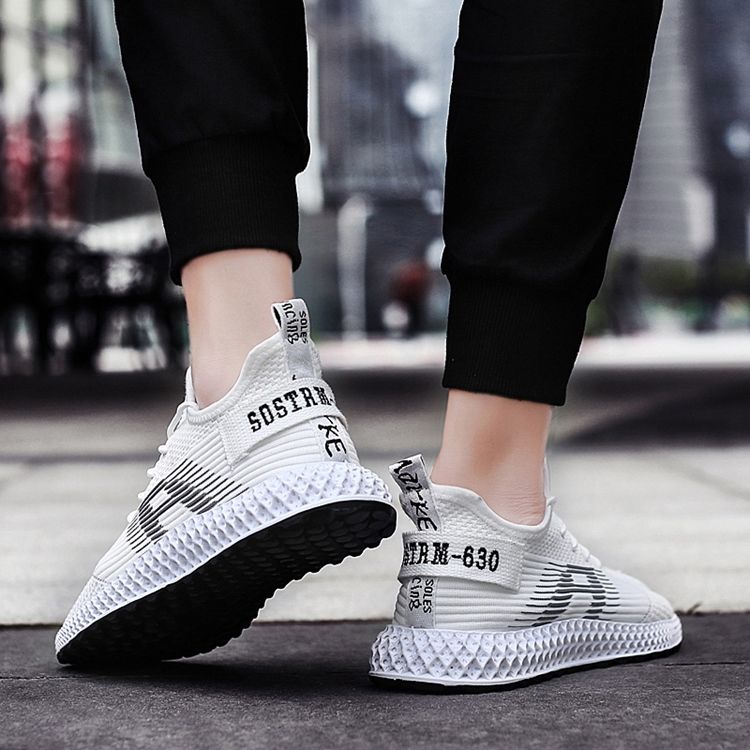 Mesh Letter Lace-up Herresneakers