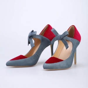 Bowtie Spidse Toe Stiletto Heel Pumps Til Kvinder