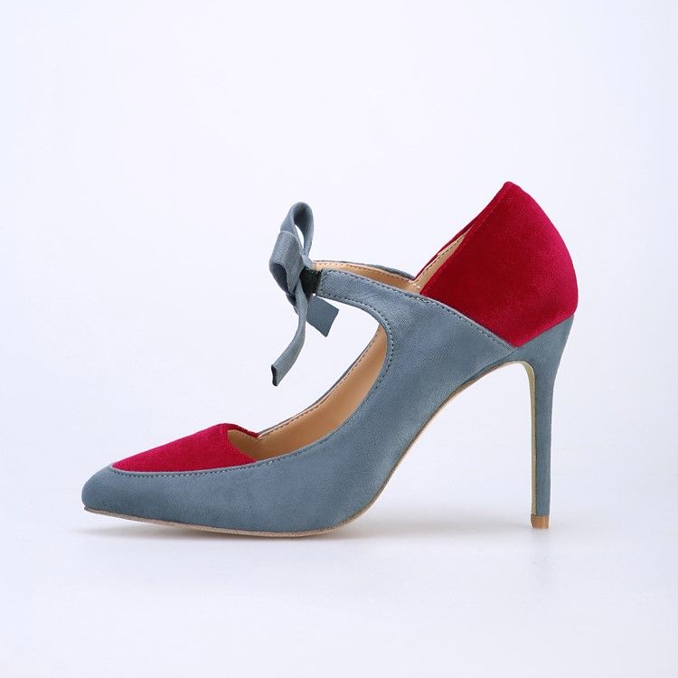 Bowtie Spidse Toe Stiletto Heel Pumps Til Kvinder