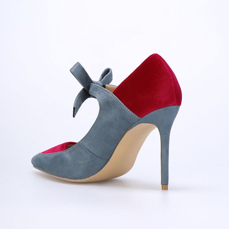 Bowtie Spidse Toe Stiletto Heel Pumps Til Kvinder