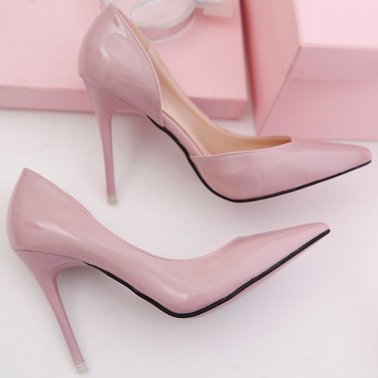 Kvinder Patent Læder Point Toe Pumps