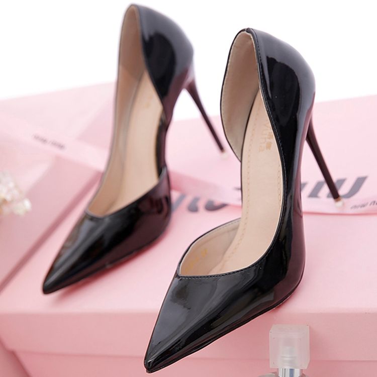 Kvinder Patent Læder Point Toe Pumps