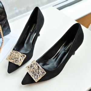 Plain Sequin Spidse Toe Stiletto Heel Pumps Til Kvinder