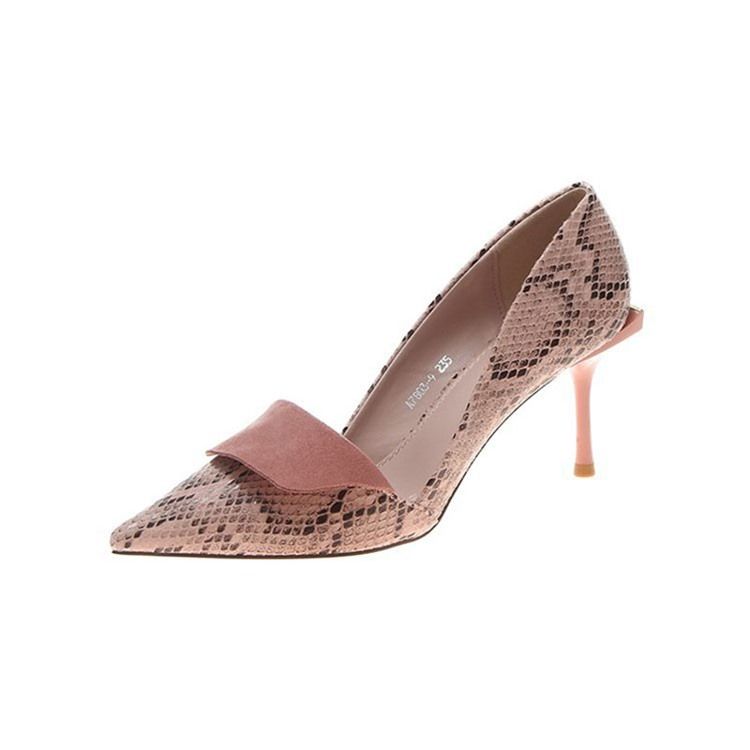 Serpentine Spidse Toe Stiletto Heel Pumps Til Kvinder