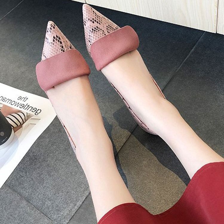 Serpentine Spidse Toe Stiletto Heel Pumps Til Kvinder