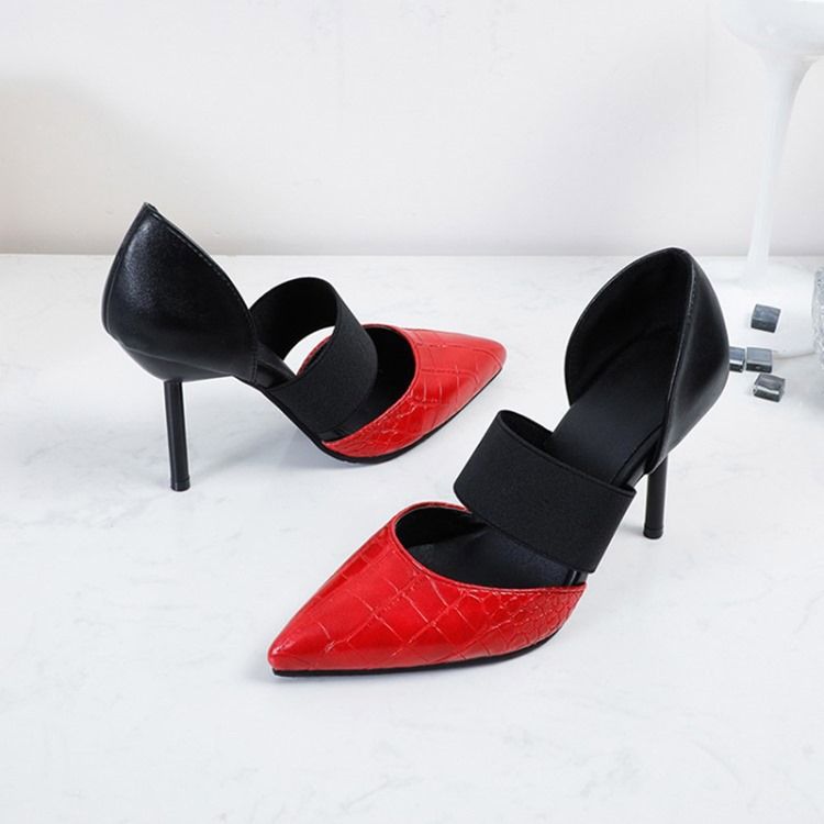 Slip-on Spids Toe Stiletto Heel Low-cut Upper Thin Women's Shoes