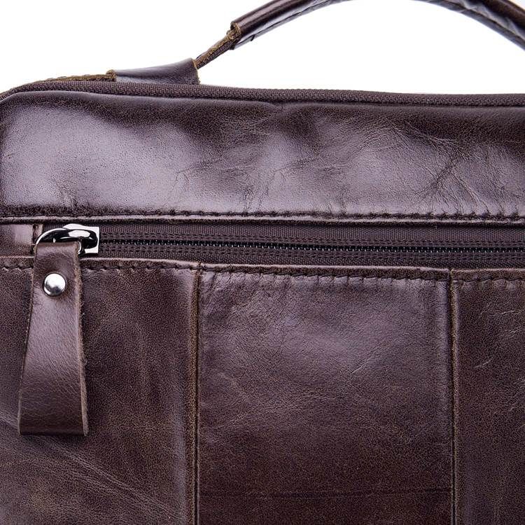 Europæisk Rektangel Crossbody Tasker I Almindeligt Læder