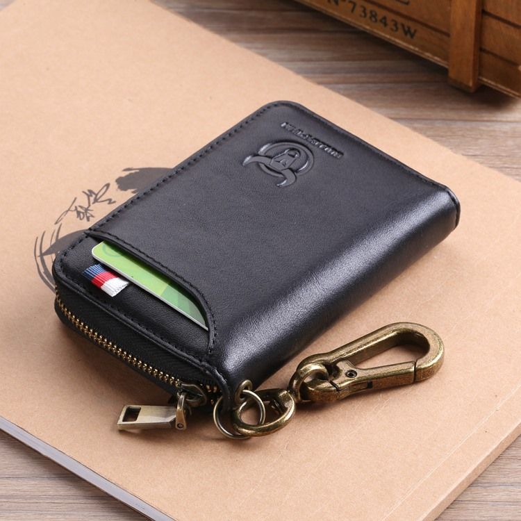 Plain European Leather Rectangle Key Holders