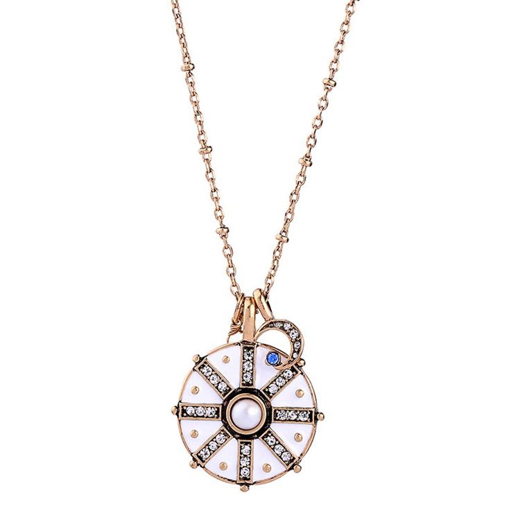 Bohemian Style Round Plate Necklace