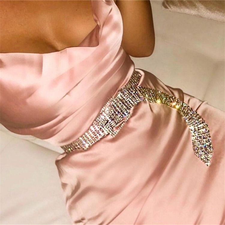 Pin Buckle Fashion Diamante Belt