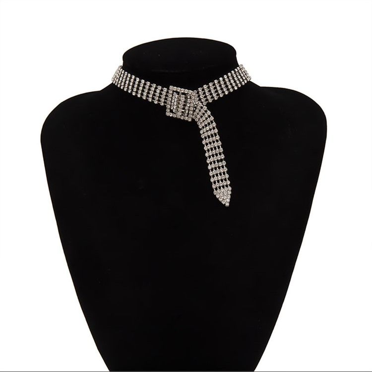 Rhinestone Anniversary Choker Halskæde