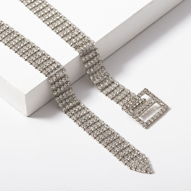 Rhinestone Anniversary Choker Halskæde