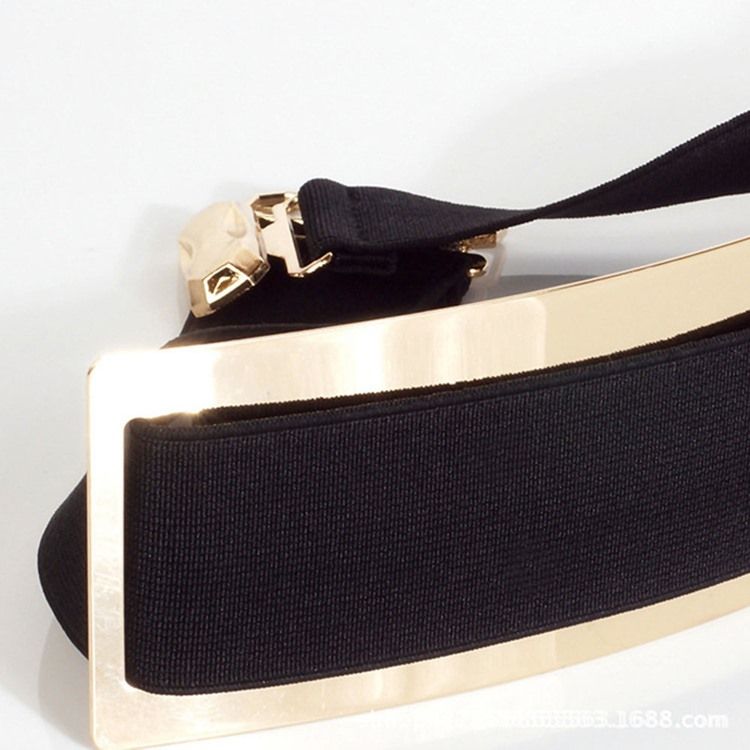 Simple Black Metal Belt