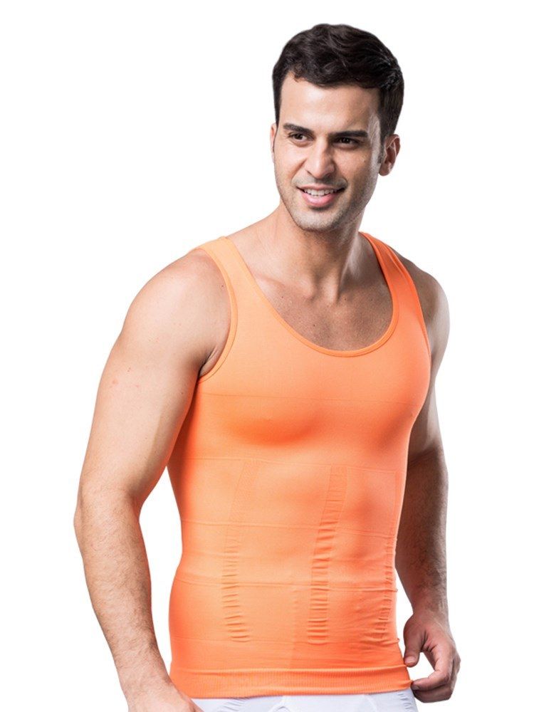 Abdomen Tight Seamless Corset Vest Top For Men