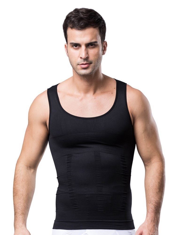 Abdomen Tight Seamless Corset Vest Top For Men