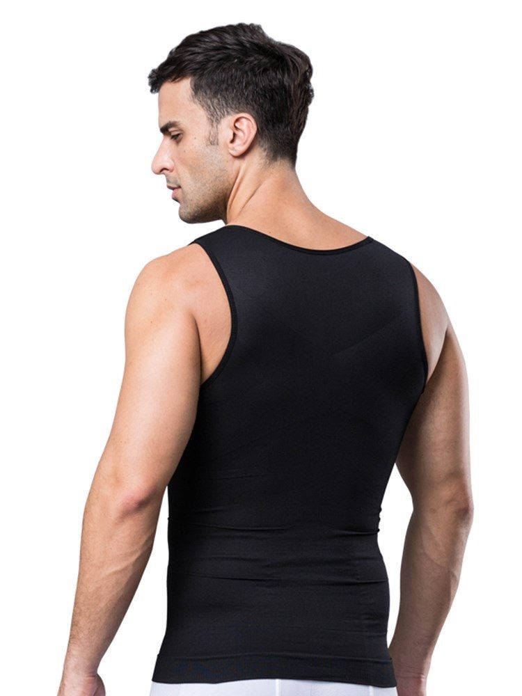 Abdomen Tight Seamless Corset Vest Top For Men