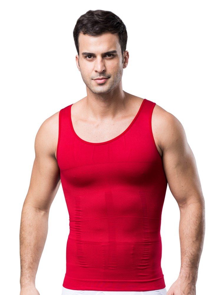 Abdomen Tight Seamless Corset Vest Top For Men