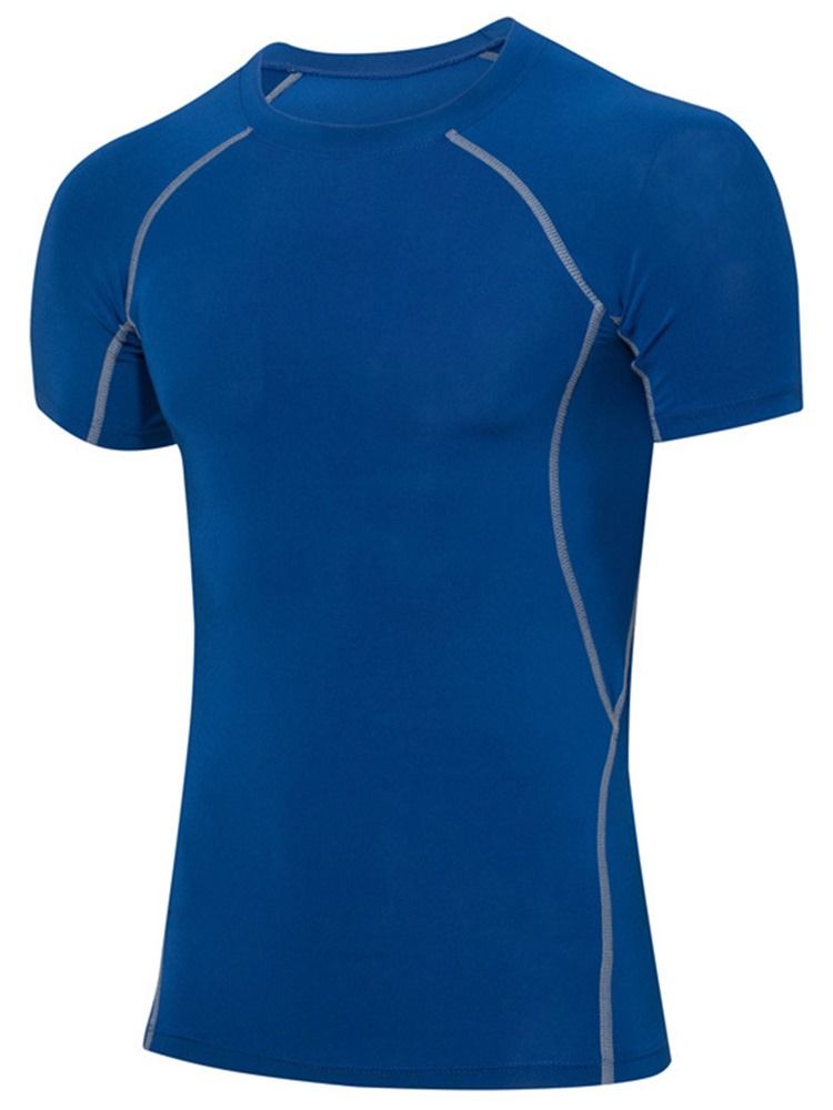 Mænd Anti-sweat Polyester Kortærmet Sportstoppe