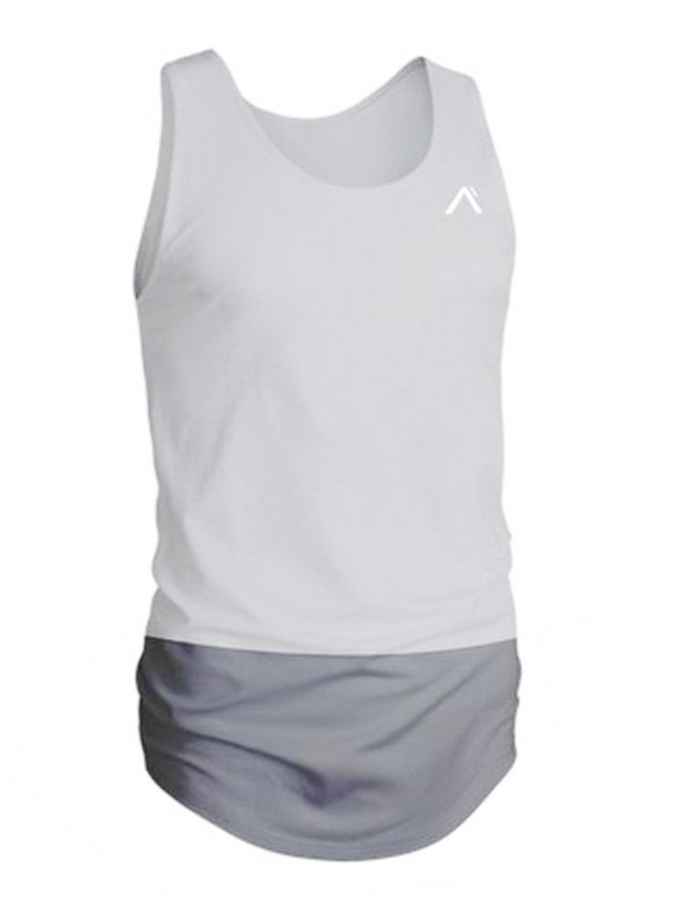 Mænd Color Block Åndbar Pullover Sports Vest Toppe