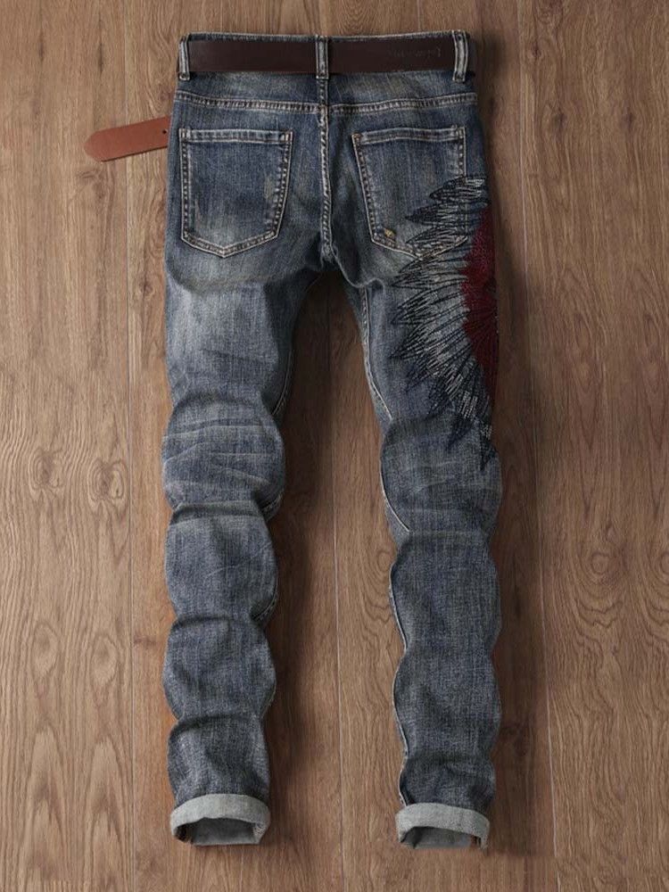 Casual Jeans Til Mænd I Midjen