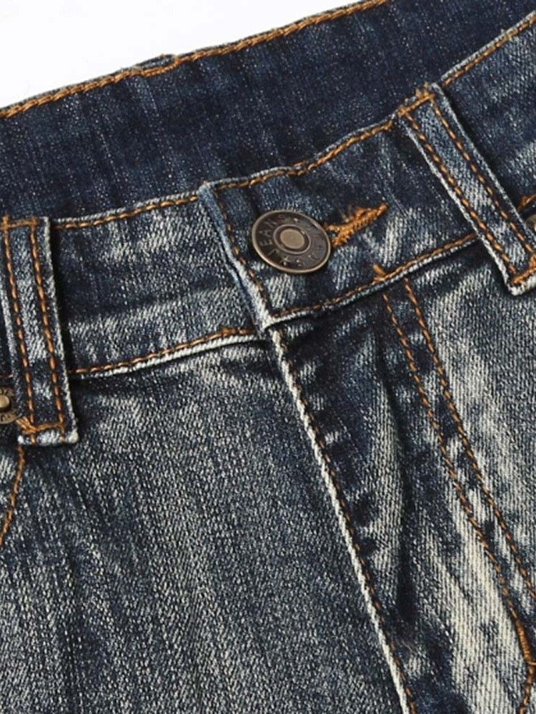 Casual Jeans Til Mænd I Midjen